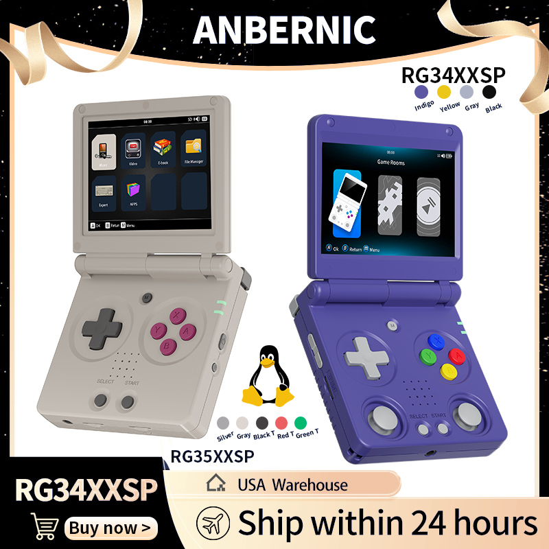 Gaming Console Chinese - Anbernic RG34XXSP RG35XXSP وحدة تحكم ألعاب