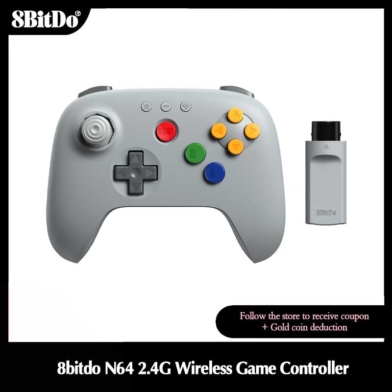 Gaming Console Windows - وحدة تحكم ألعاب لاسلكية 8BitDo N64