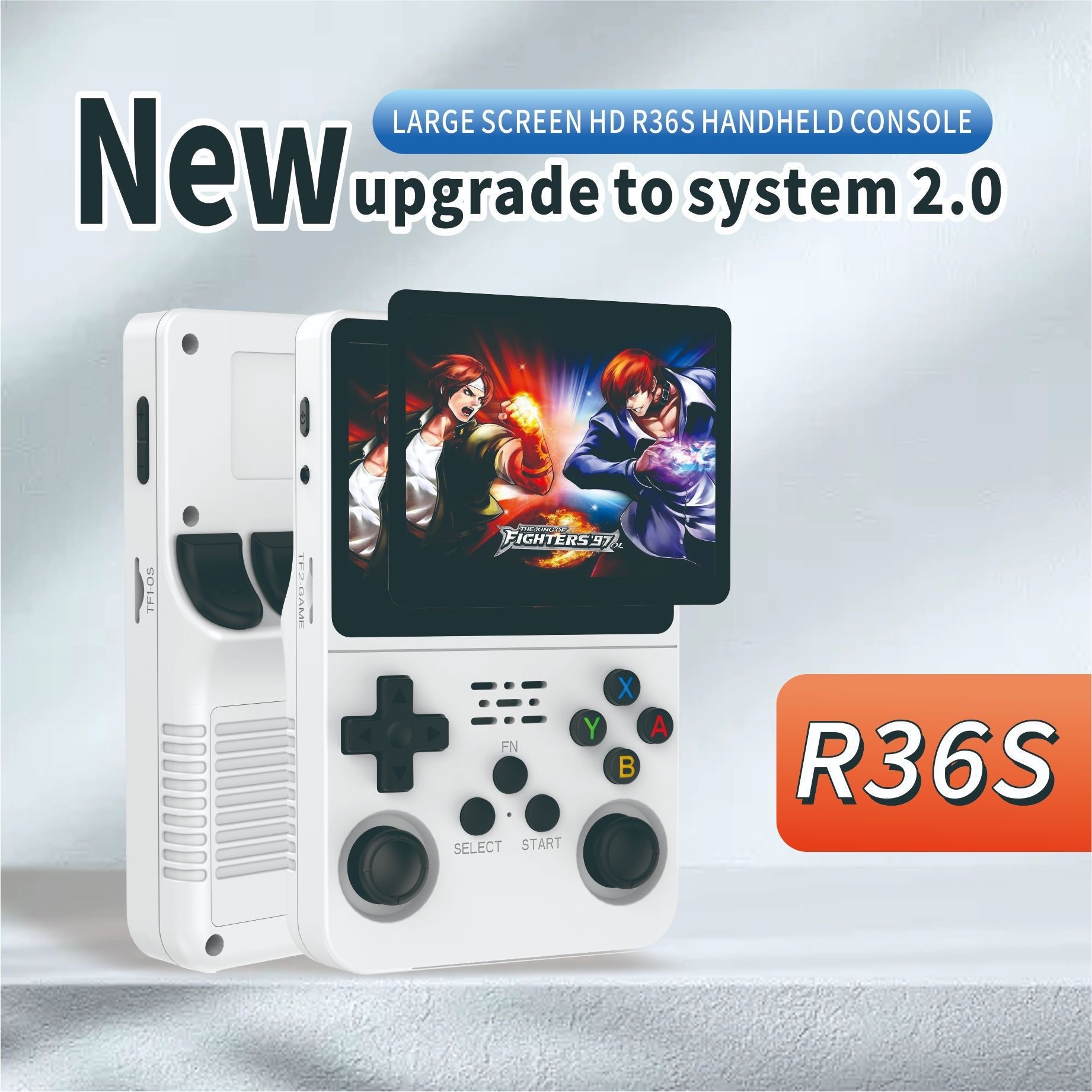 Gaming Console Minecraft - جهاز ألعاب محمول R36S بتصميم كلاسيكي،