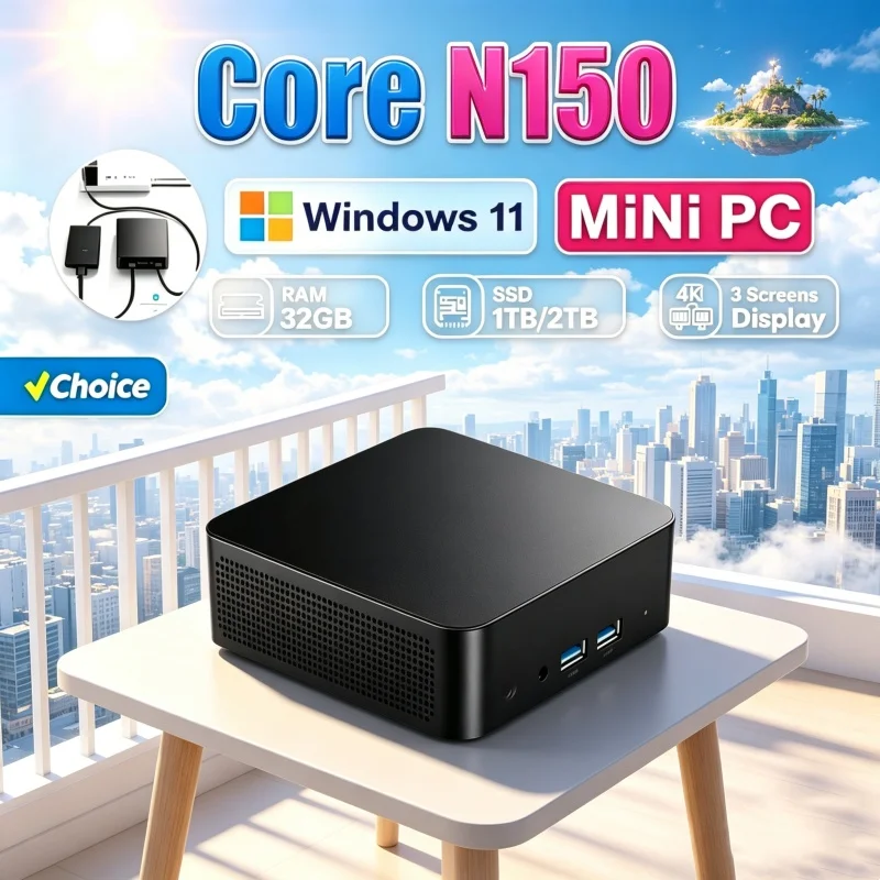 Gaming Console Windows - 2026 بوش كور N150 ميني بي
