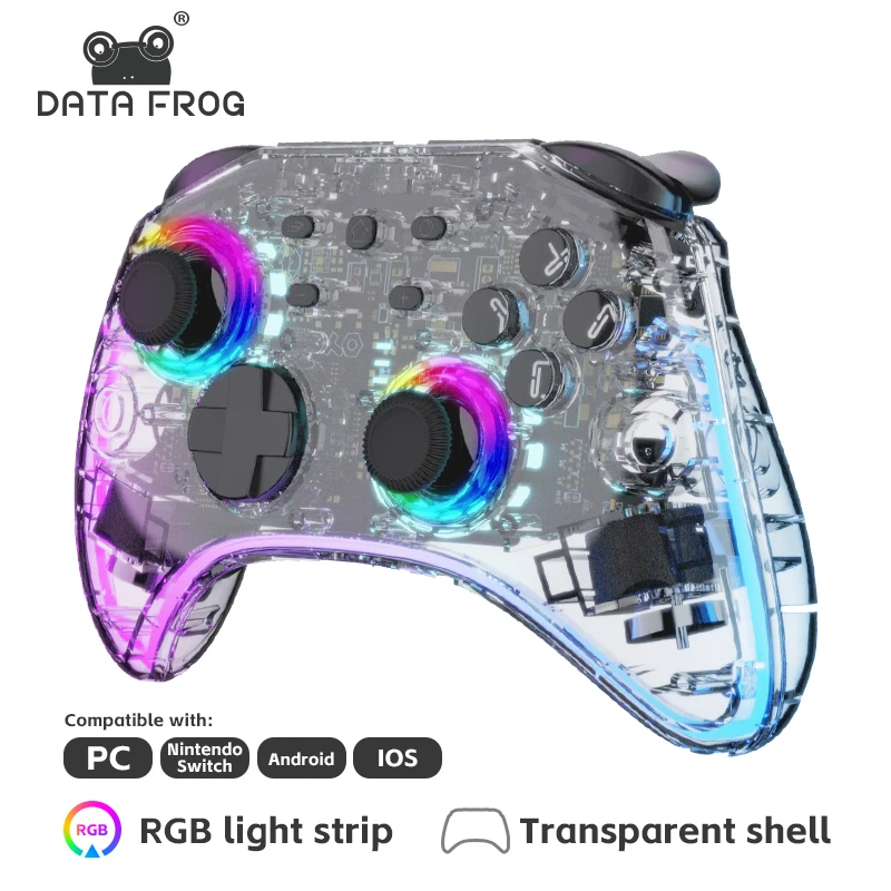 Gaming Console Bluetooth - وحدة تحكم ألعاب محمولة شفافة من