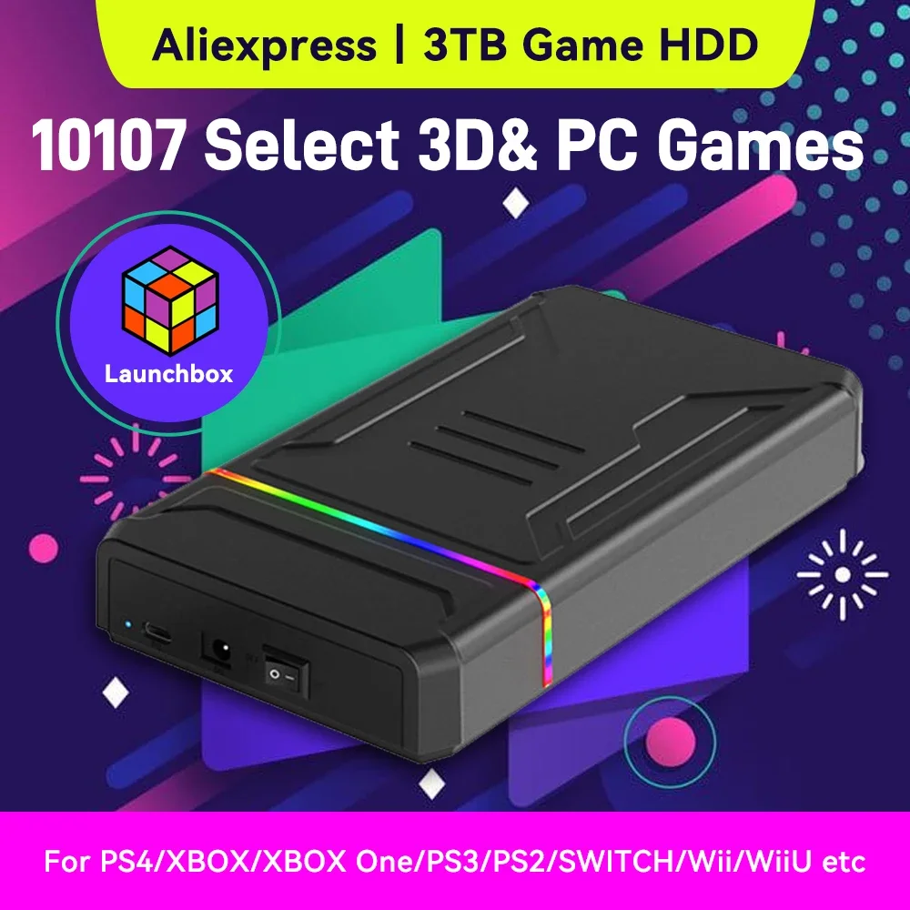Gaming Console Chinese - قرص صلب محمول للألعاب بسعة 3