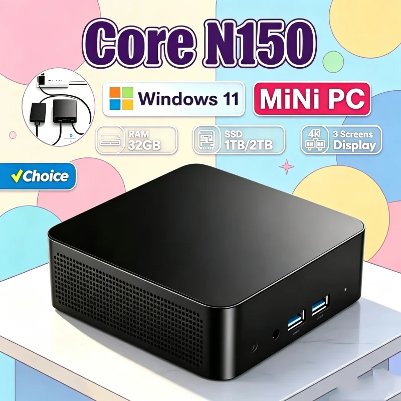 Gaming Console Windows - 2026 نيت كور N150 ميني بي