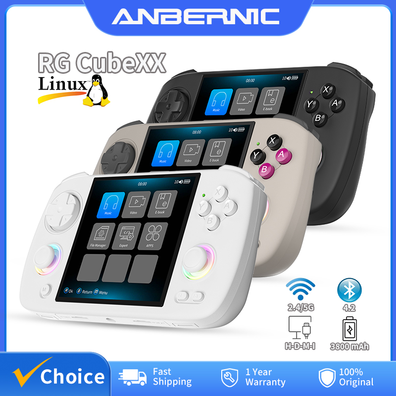 Gaming Console Bluetooth - ANBERNIC RG Cubexx ريترو وحدة تحكم