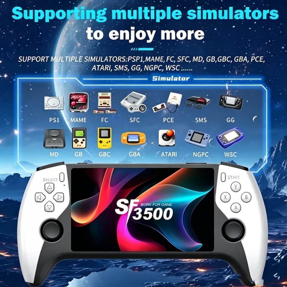 Q21 Gaming Console - جهاز ألعاب محمول SF3500 بشاشة 5