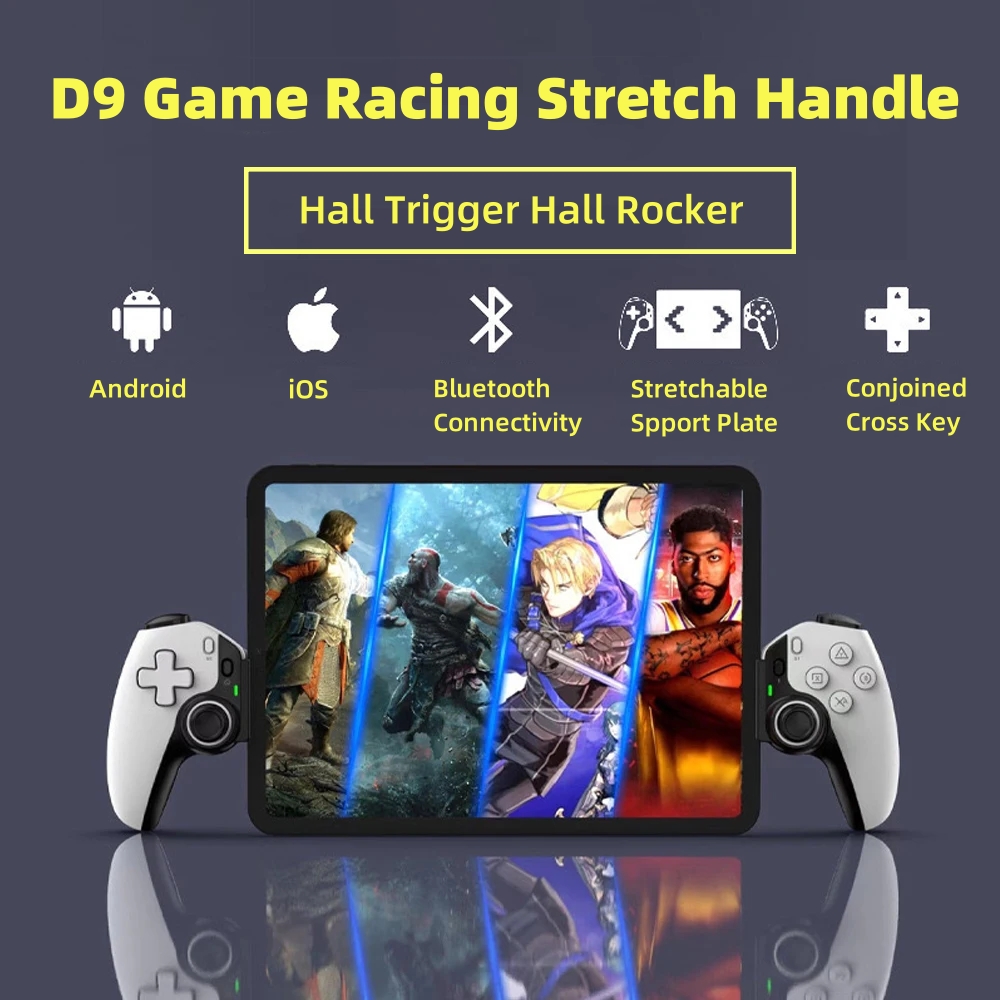 D9 اللوحي تحكم مقبض لاسلكي للت - مراجعة Gaming Console For Ipad وسعره