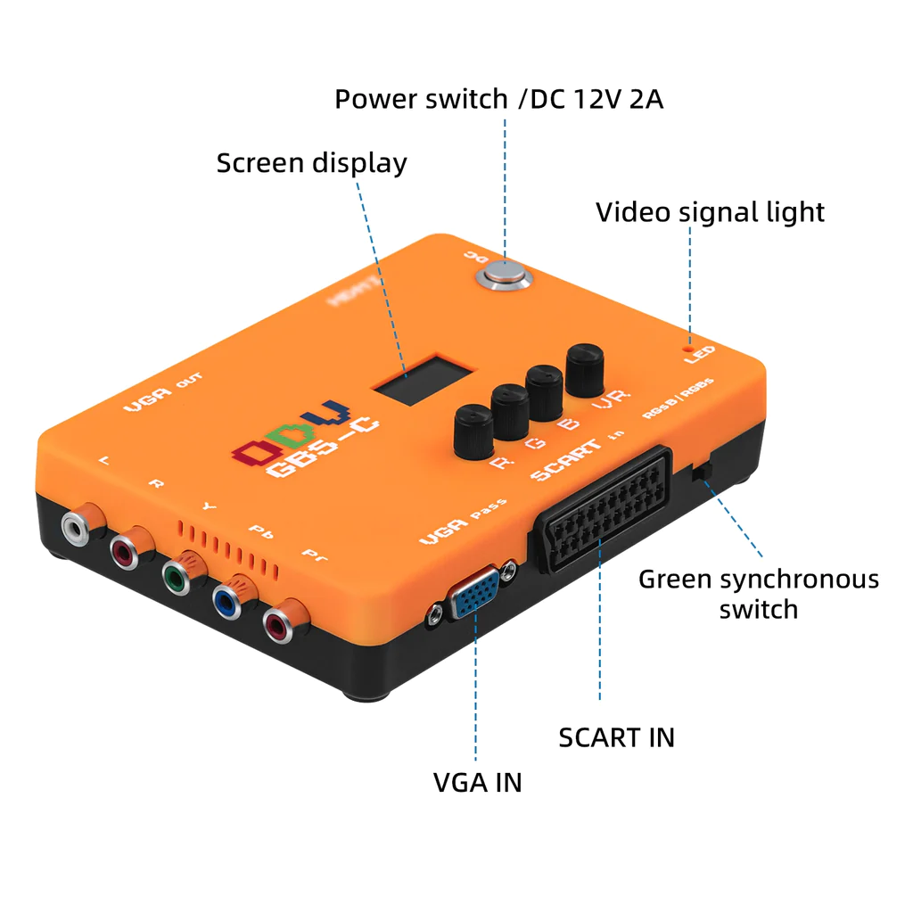 Mcbazel--محول فحص مكون VGA/Sca - مراجعة Gaming Console Cube وسعره