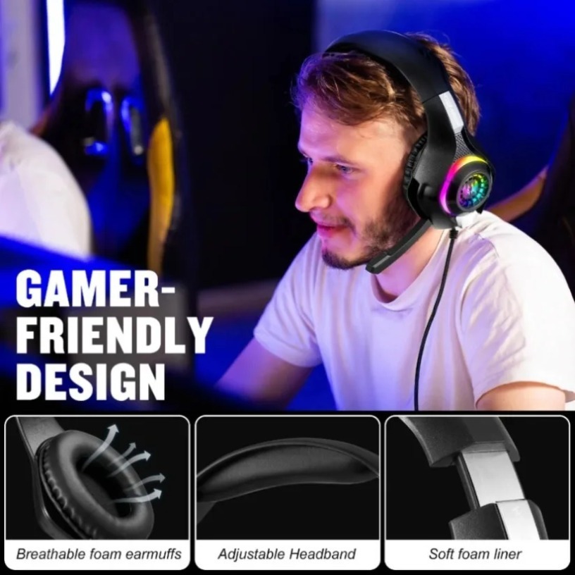 سماعات رأس سلكية للألعاب مع مي - مراجعة Gaming Console Bluetooth وسعره