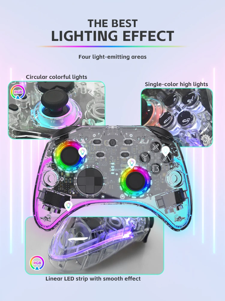 وحدة تحكم ألعاب محمولة شفافة م - مراجعة Gaming Console Bluetooth وسعره
