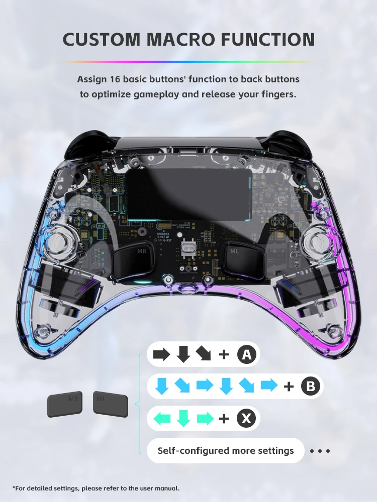 وحدة تحكم ألعاب محمولة شفافة م - مراجعة Gaming Console Bluetooth وسعره