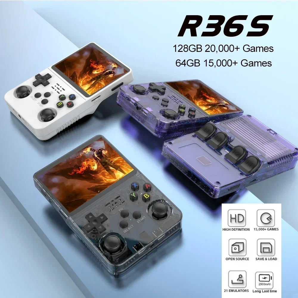 وحدة تحكم ألعاب محمولة R36S 12 - مراجعة Gaming Console Minecraft وسعره