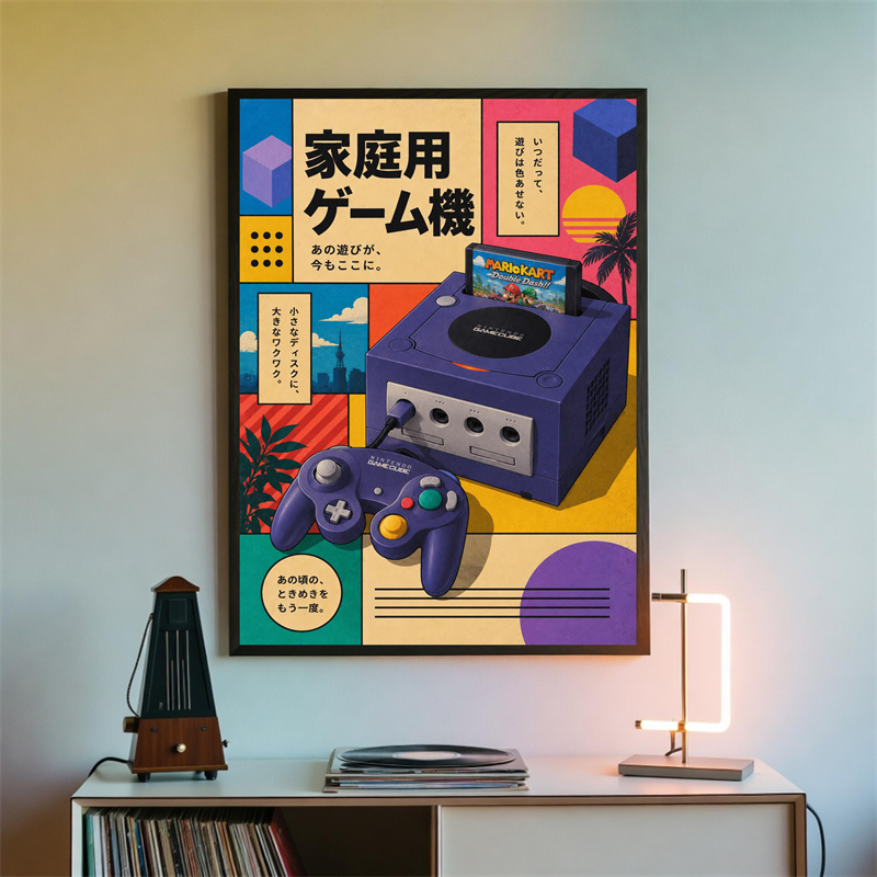 لوحة فنية جدارية للألعاب الكلا - مراجعة Gaming Console In 90S وسعره