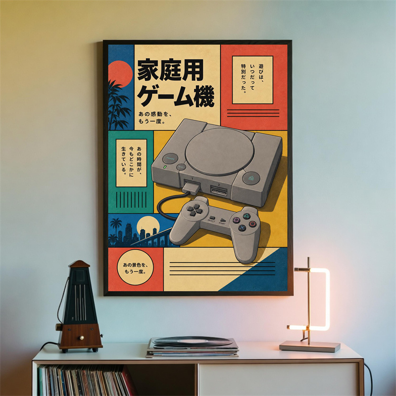 لوحة فنية جدارية للألعاب الكلا - مراجعة Gaming Console In 90S وسعره