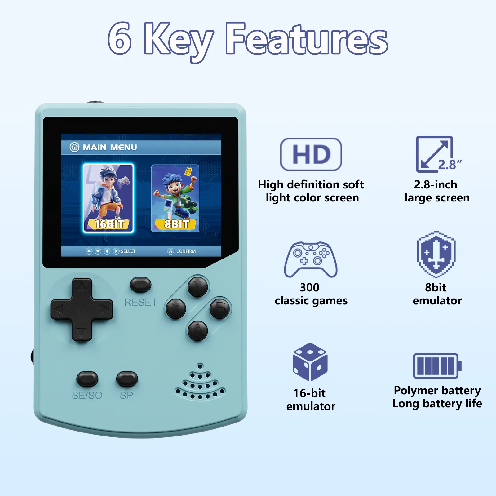 جهاز ألعاب محمول GAMINJA مع 30 - مراجعة Gaming Console Minecraft وسعره