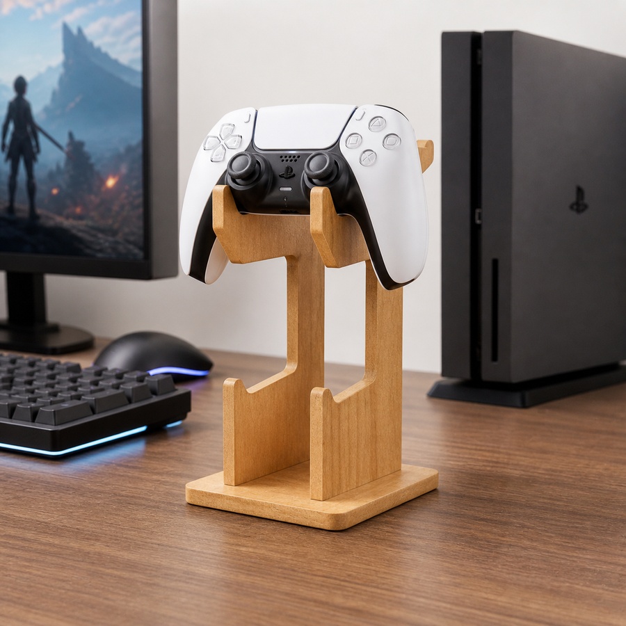 رف عرض خشبي لوحدات التحكم في ا - مراجعة Gaming Console Organizer وسعره