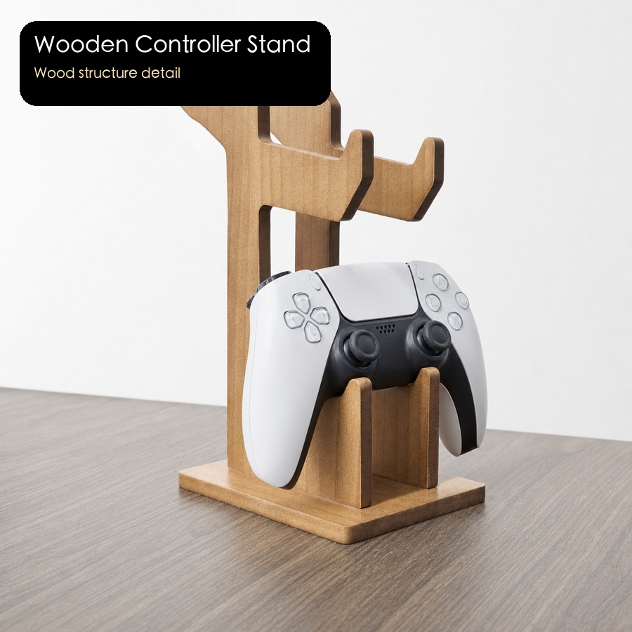 رف عرض خشبي لوحدات التحكم في ا - مراجعة Gaming Console Organizer وسعره
